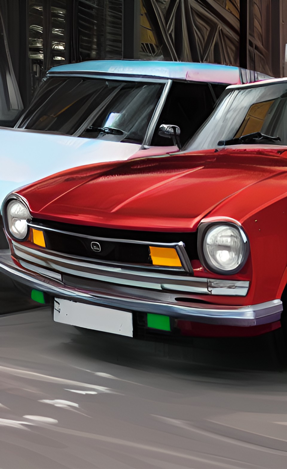 Wine Red Simca 1501