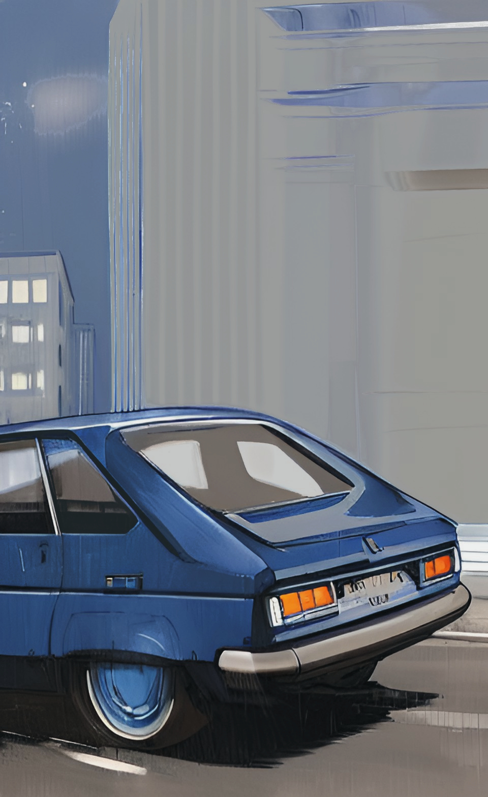 Blue Renault 16