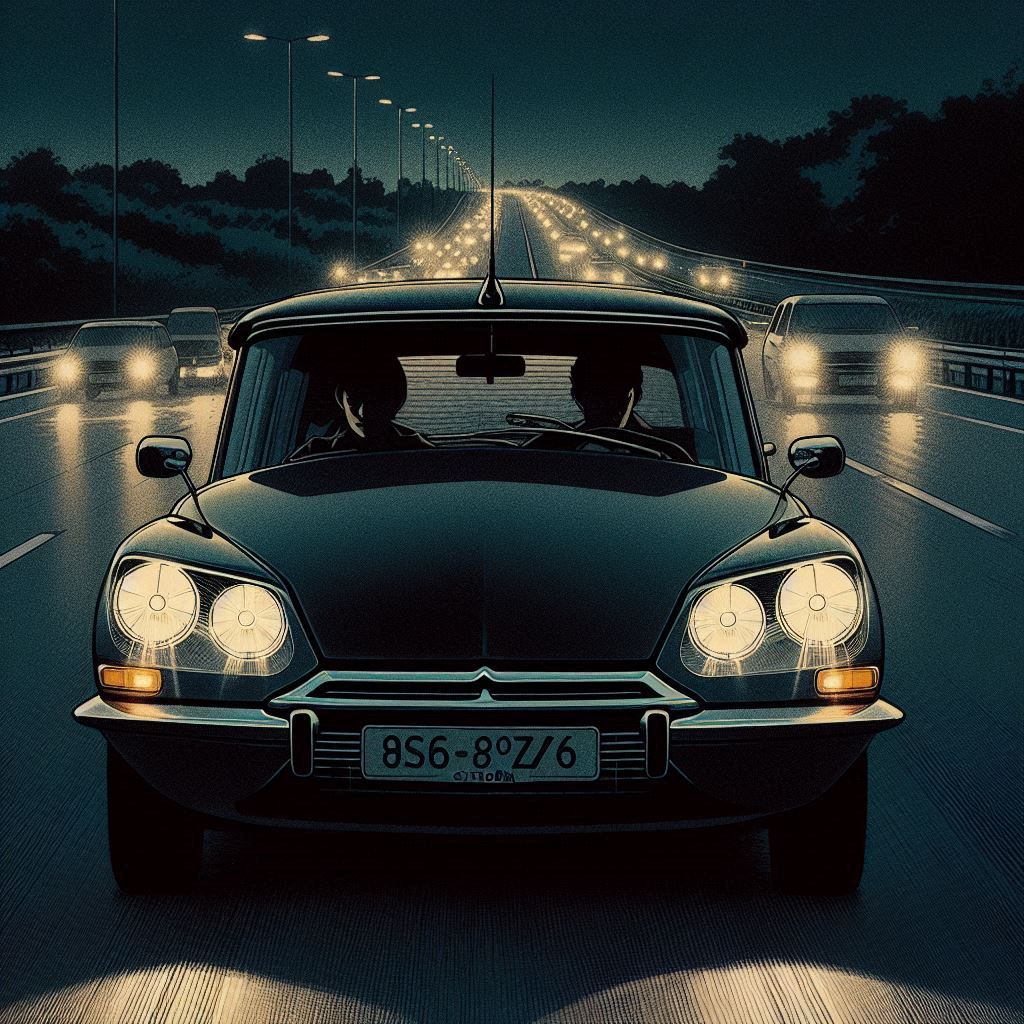 Citroen DS Safari Estate on the highway