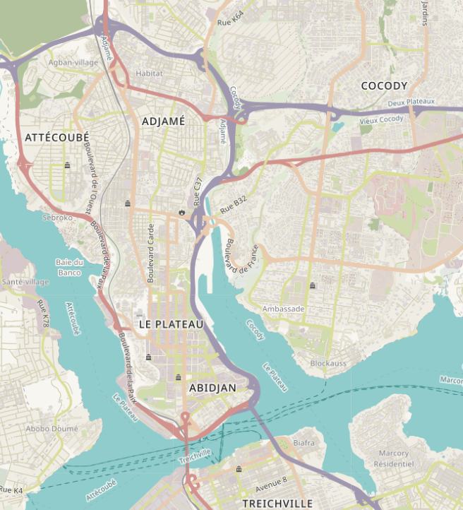 Abidjan Map
